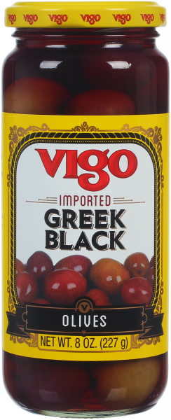 Vigo 8 oz Greek Black Olives