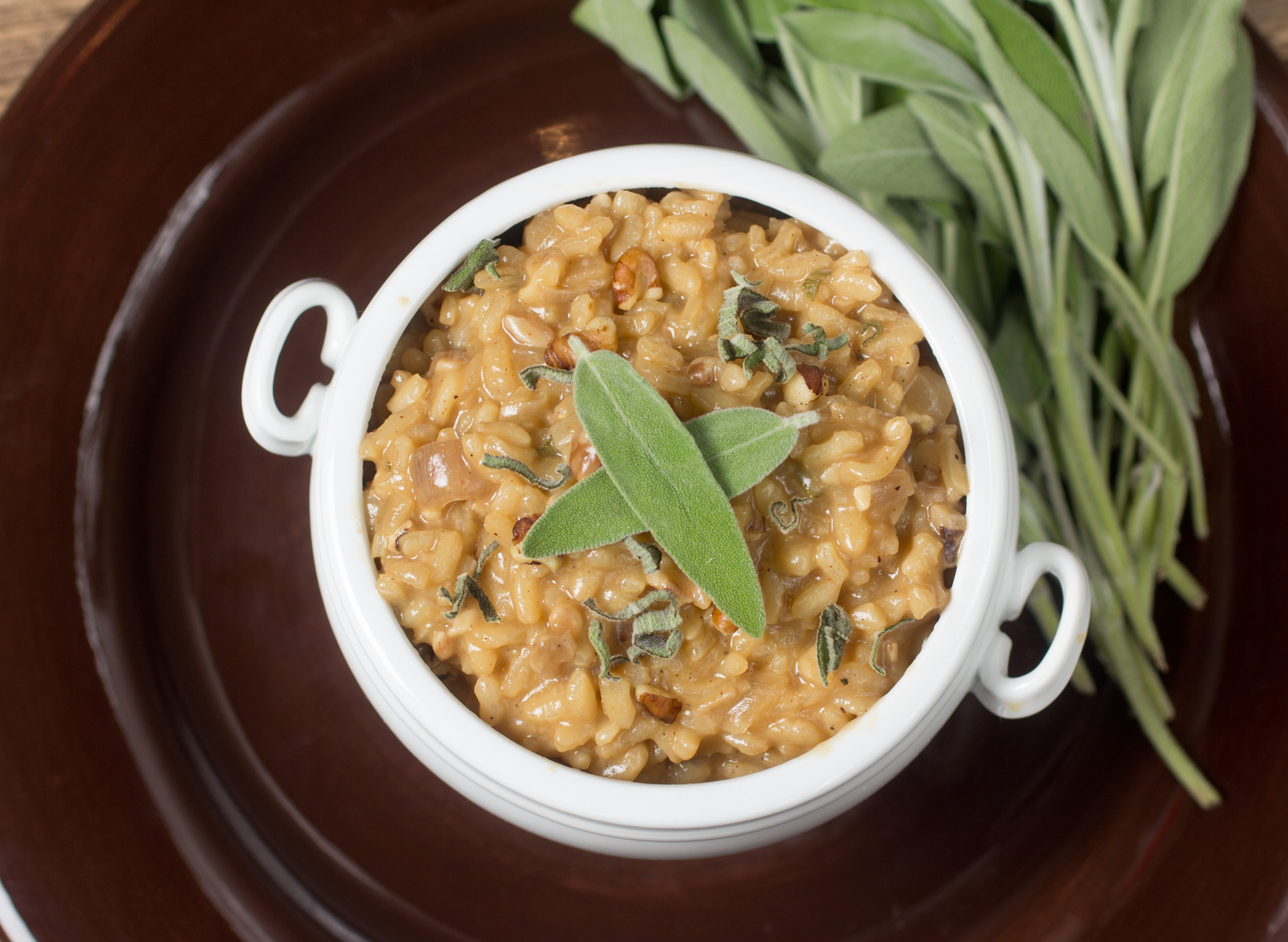 Walnut Risotto with Sage - Alessi Foods