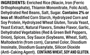 ingredients label