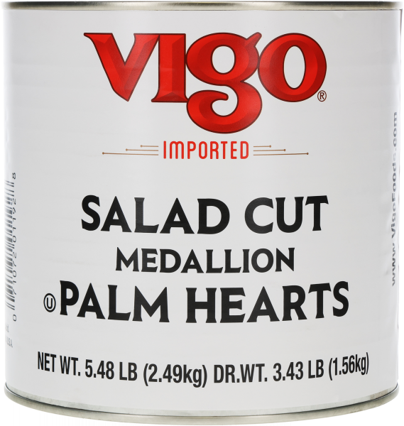 Vigo 3.43 lbs Hearts of Palm Medallions
