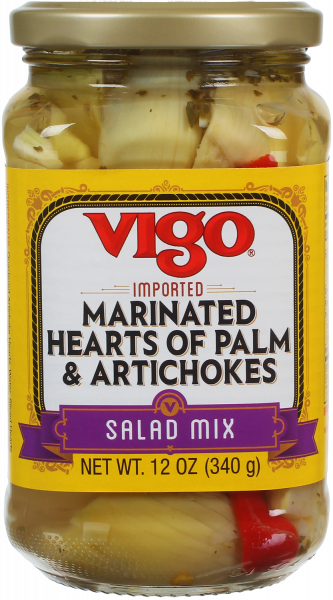 Vigo 12 oz Marinated Hearts of Palm & Art Salad Mix