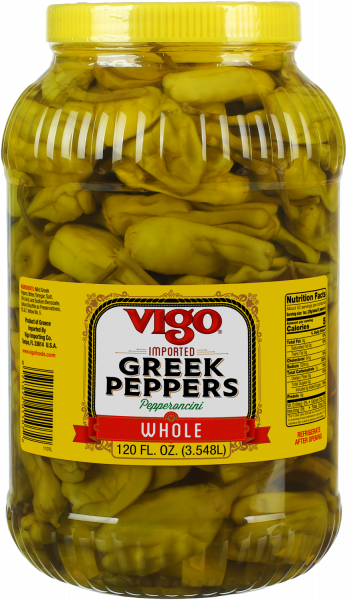 Vigo 128 fl. oz Greek Peppers