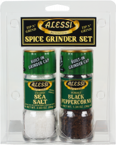 Alessi Small Salt & Whole Black Pepper Grinder Set - 13.6 OZ 6 Pack –  StockUpExpress
