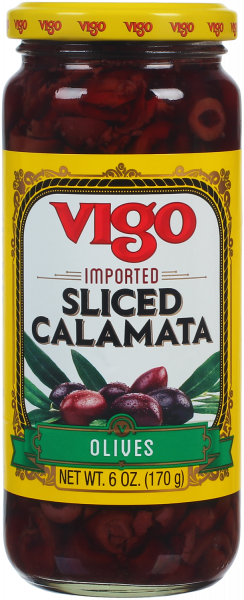 Vigo 6 oz Vigo Sliced Calamata Olives