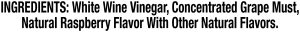 ingredients label for Raspberry Blush Balsamic Vinegar