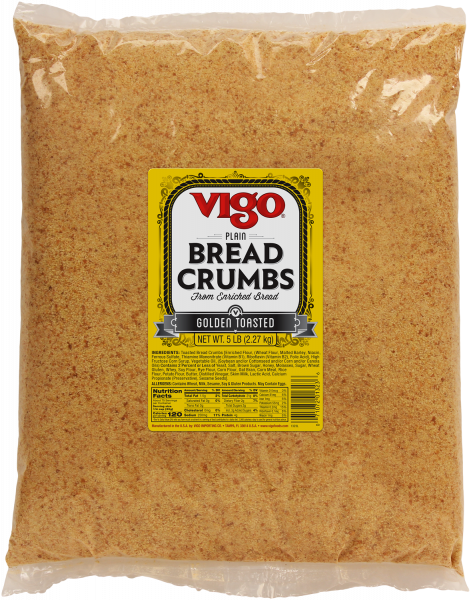 Vigo 5 lbs Plain Golden Toasted Bread Crumbs