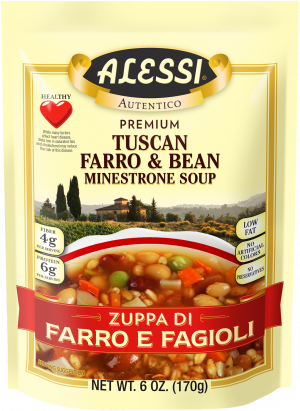 Tuscan Farro & Bean Minestrone Soup