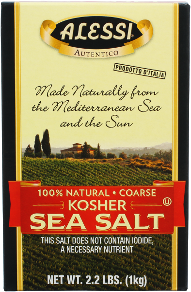 Alessi 2.2 lbs Kosher Sea Salt