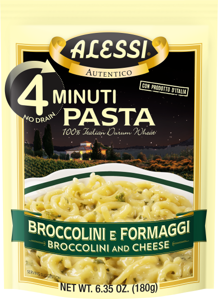Alessi 6.35 oz Broccolini Quick 4 Minute Pasta