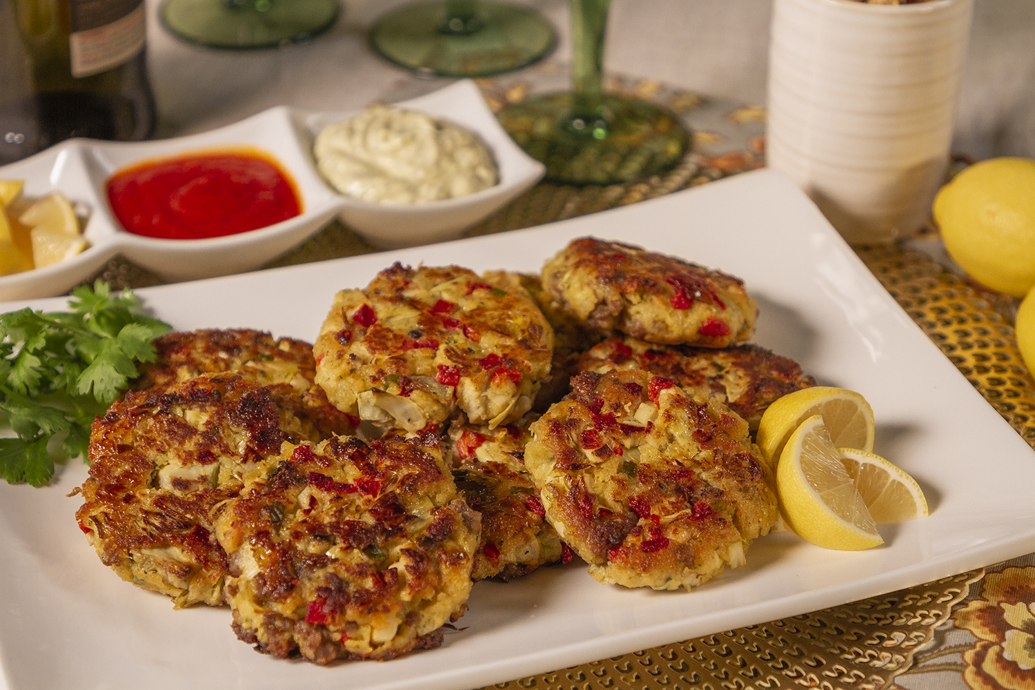 Veggie and Sausage Fritters