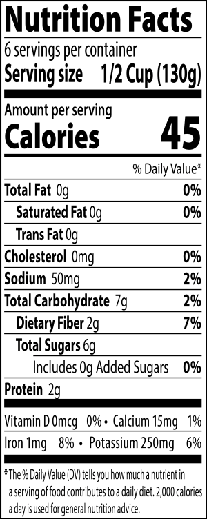 nutrition label for Crushed Italian Tomatoes
