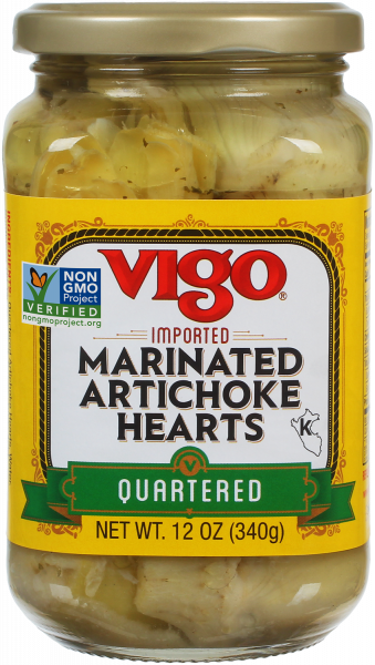 Vigo 12 oz Quartered Marinated Artichoke Heart